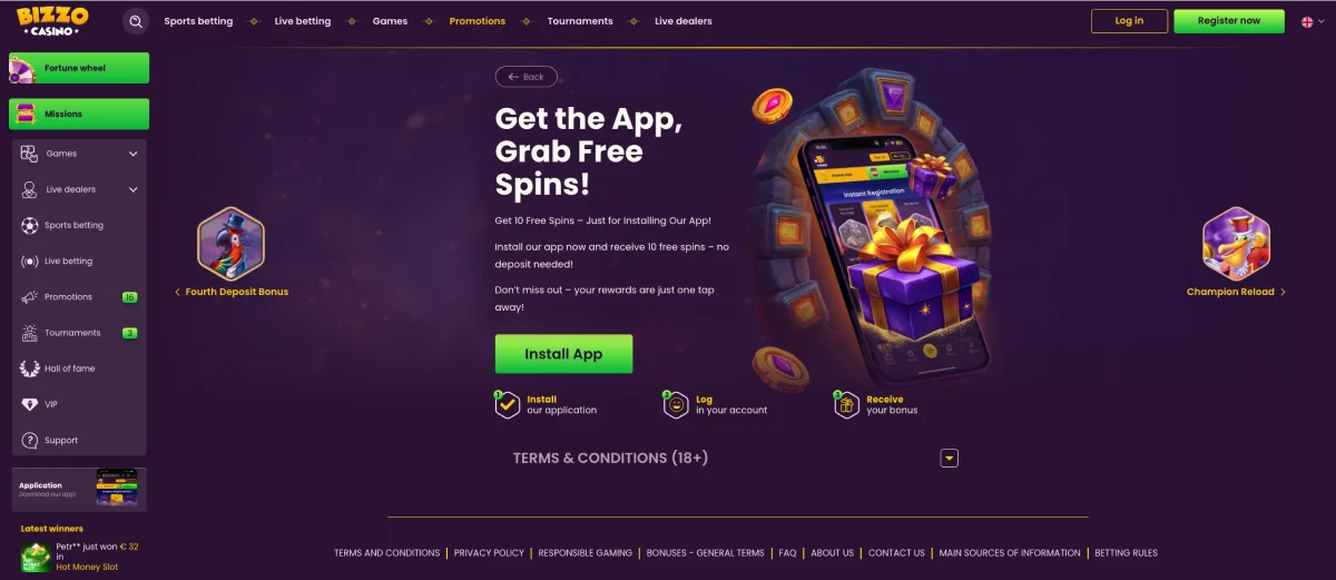 Bizzo Casino Stiahnutie Mobilnej Aplikácie